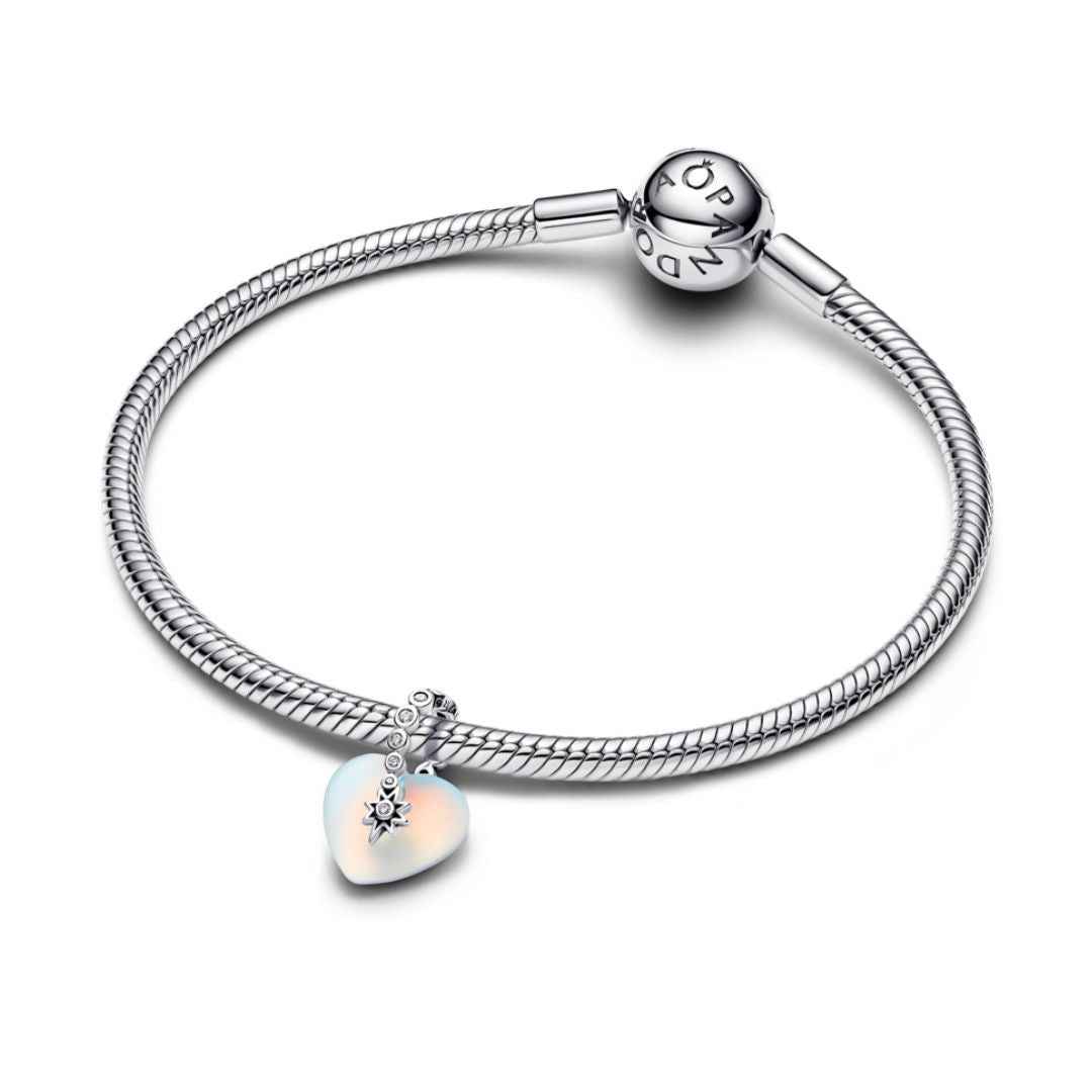 Pandora Moments Shooting Star & Heart hela, hopea, 794143C01