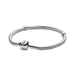 Pandora Moments Silver Clasp rannekoru, hopea, 590702HV