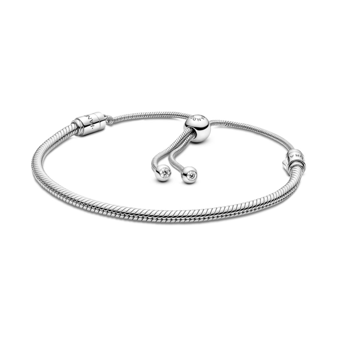 Pandora Moments Snake Chain Slider rannekoru, hopea, 599652C01-2