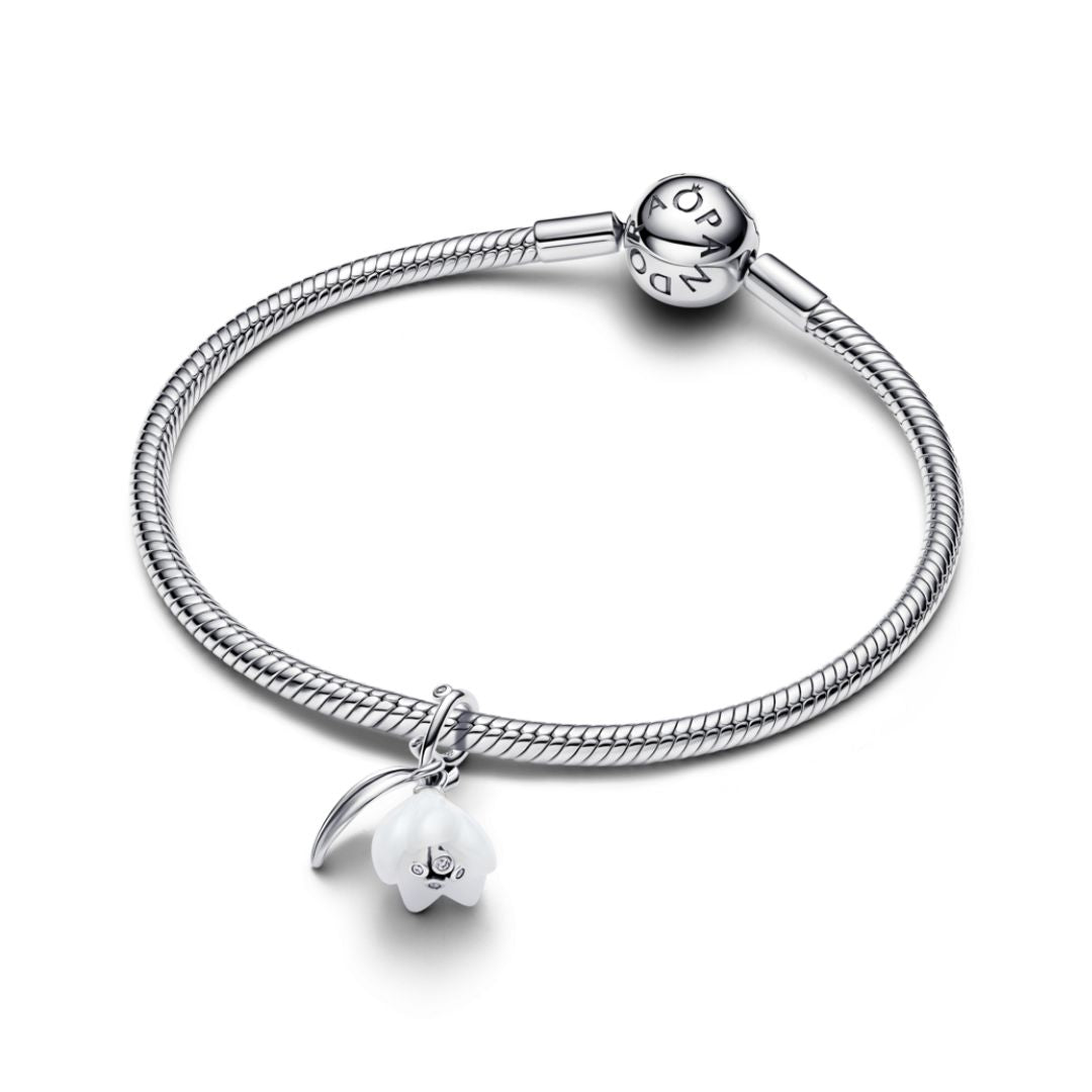 Pandora Moments Snowdrop Flower hela, hopea, 794239C01
