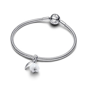Pandora Moments Snowdrop Flower hela, hopea, 794239C01