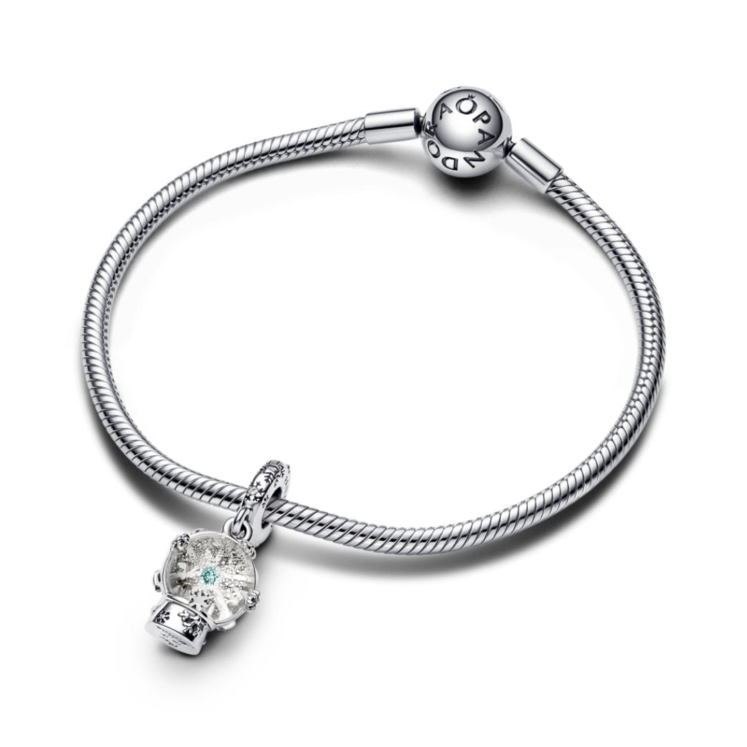 Pandora Moments Snowflake Snow Globe hela, hopea, 792369C01