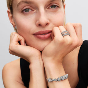 Pandora Moments Snowflake hela, hopea, 794249C01