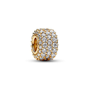 Pandora Moments Sparkling Pavé Triple-row hela, keltakullattu, 762820C01