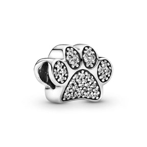 Pandora Moments Sparkling Paw Print hela, hopea, 791714CZ