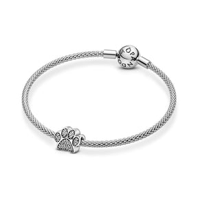 Pandora Moments Sparkling Paw Print hela, hopea, 791714CZ
