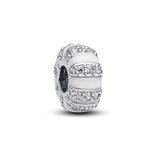Pandora Moments Stones & Enamel lukkopala, hopea, 793785C01