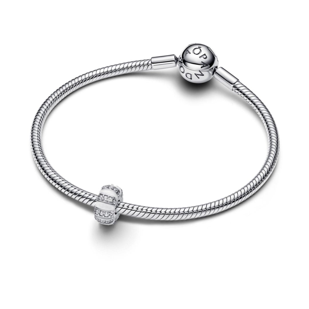 Pandora Moments Stones & Enamel lukkopala, hopea, 793785C01