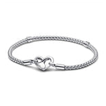 Pandora Moments Studded Chain rannekoru, hopea, 592453C00
