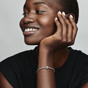 Pandora Moments Studded lukkopala, hopea, 792746C00