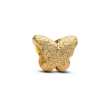Pandora Moments Textured Butterfly mini hela, keltakullattu, 764046C00