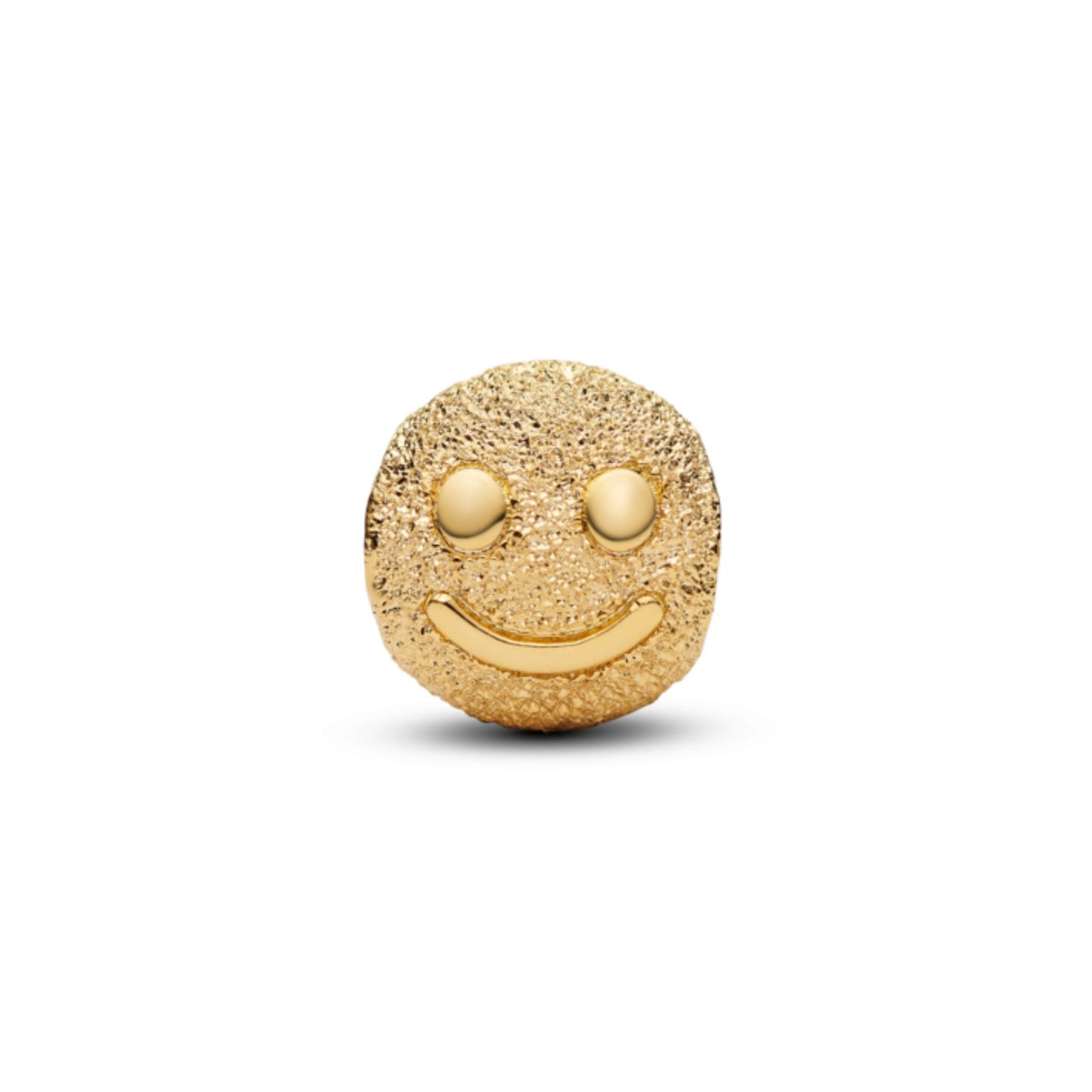 Pandora Moments Textured Happy Face Mini hela, keltakullattu, 764526C00