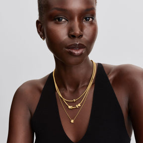 Pandora Moments Textured Heart mini hela, keltakullattu, 764000C00