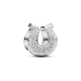 Pandora Moments Textured Horseshoe mini hela, hopea, 794056C00