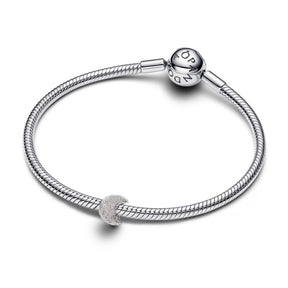 Pandora Moments Textured Moon mini hela, hopea, 794054C00
