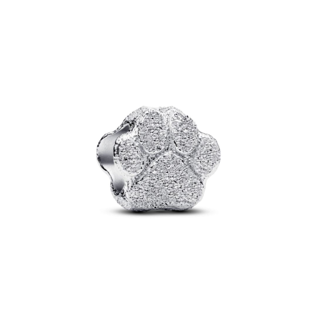 Pandora Moments Textured Paw mini hela, hopea, 794043C00