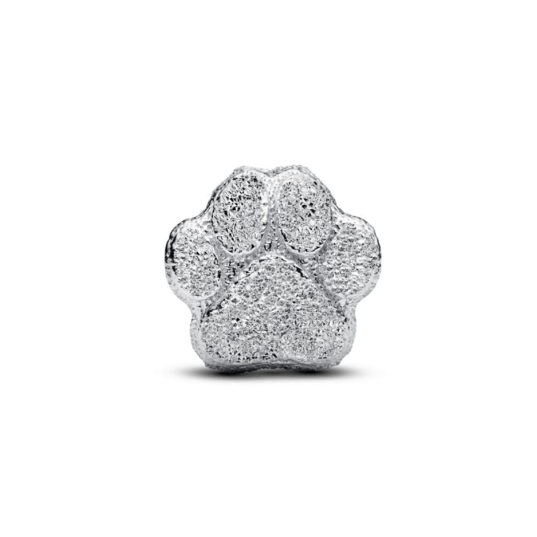 Pandora Moments Textured Paw mini hela, hopea, 794043C00