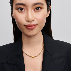 Pandora Moments Textured Shell mini hela, keltakullattu, 764057C00