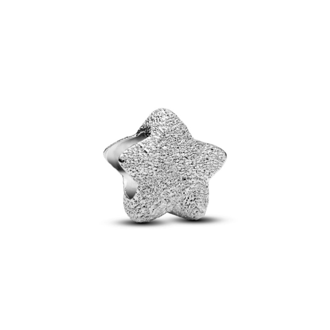 Pandora Moments Textured Star mini hela, hopea, 794050C00
