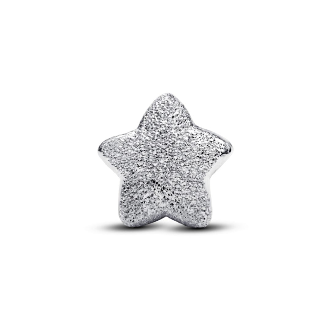 Pandora Moments Textured Star mini hela, hopea, 794050C00
