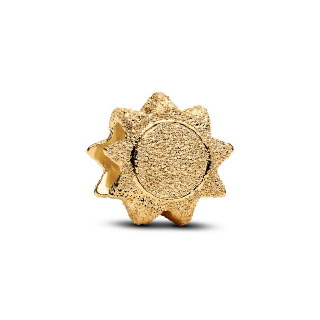 Pandora Moments Textured Sun mini hela, keltakullattu, 764052C00