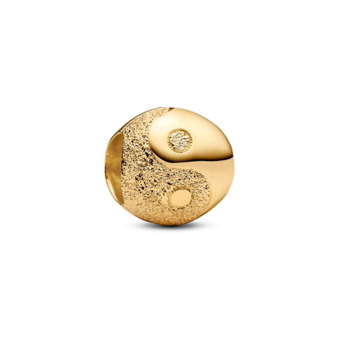 Pandora Moments Textured Yin and Yang mini hela, keltakullattu, 764045C00