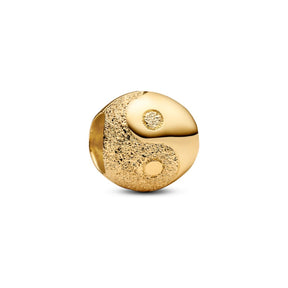 Pandora Moments Textured Yin and Yang mini hela, keltakullattu, 764045C00
