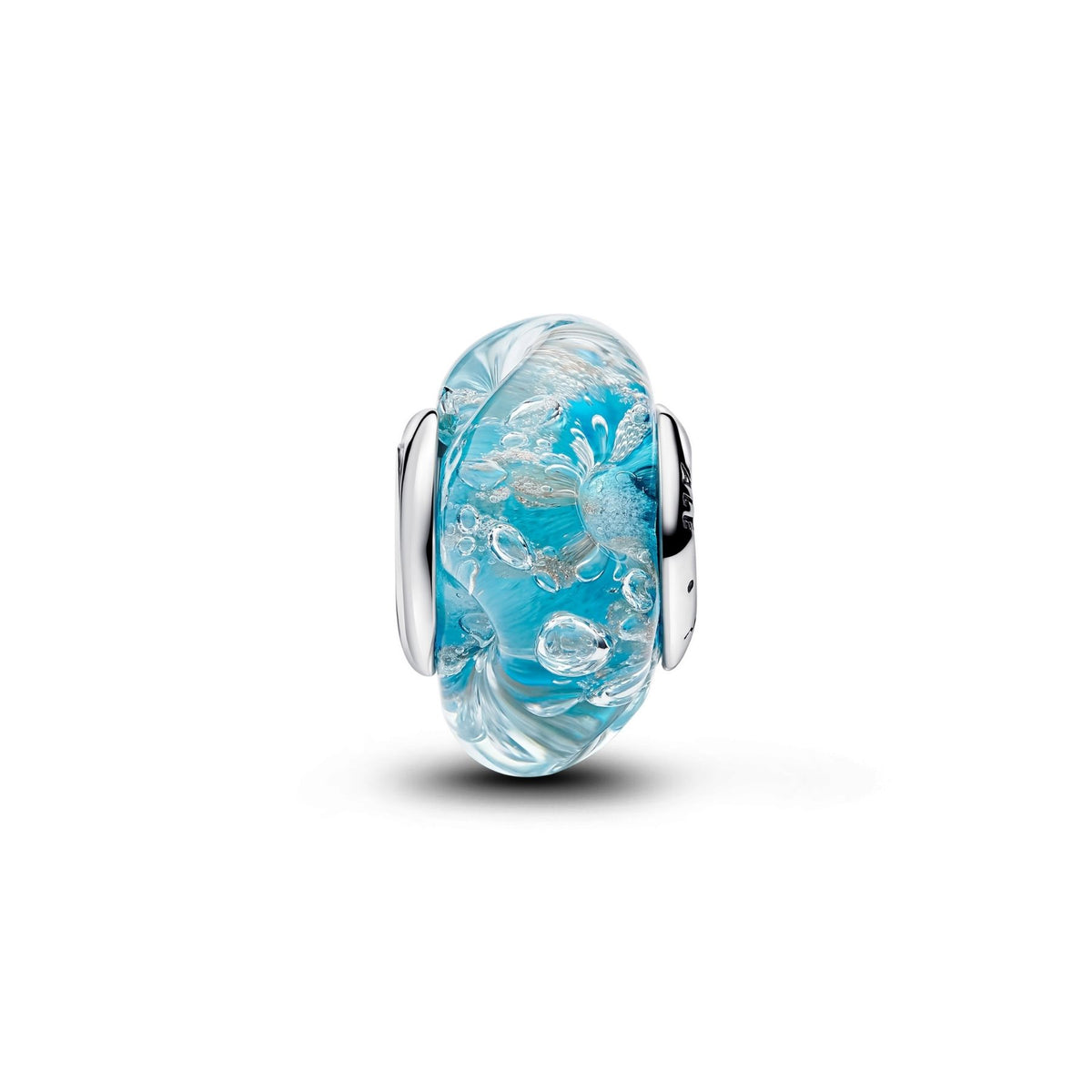 Pandora Moments Turquoise Murano Glass & Glitter hela, hopeaa, 794701C01