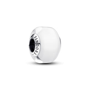 Pandora Moments White Mini Murano Glass hela, hopea, 793118C00