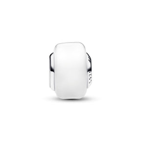 Pandora Moments White Mini Murano Glass hela, hopea, 793118C00