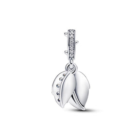 Pandora Moments White Rose in Bloom Double hela, hopea, 793200C01