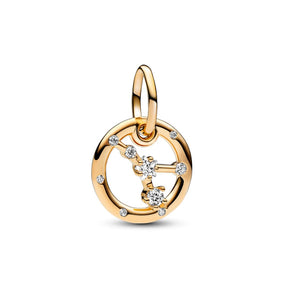 Pandora Moments Zodiac horoskooppihela, keltakullattu