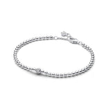Pandora Signature Beads & Sparkling Stone rannekoru, hopeaa, 594822C01 