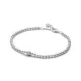 Pandora Signature Beads & Sparkling Stone rannekoru, hopeaa, 594822C01 