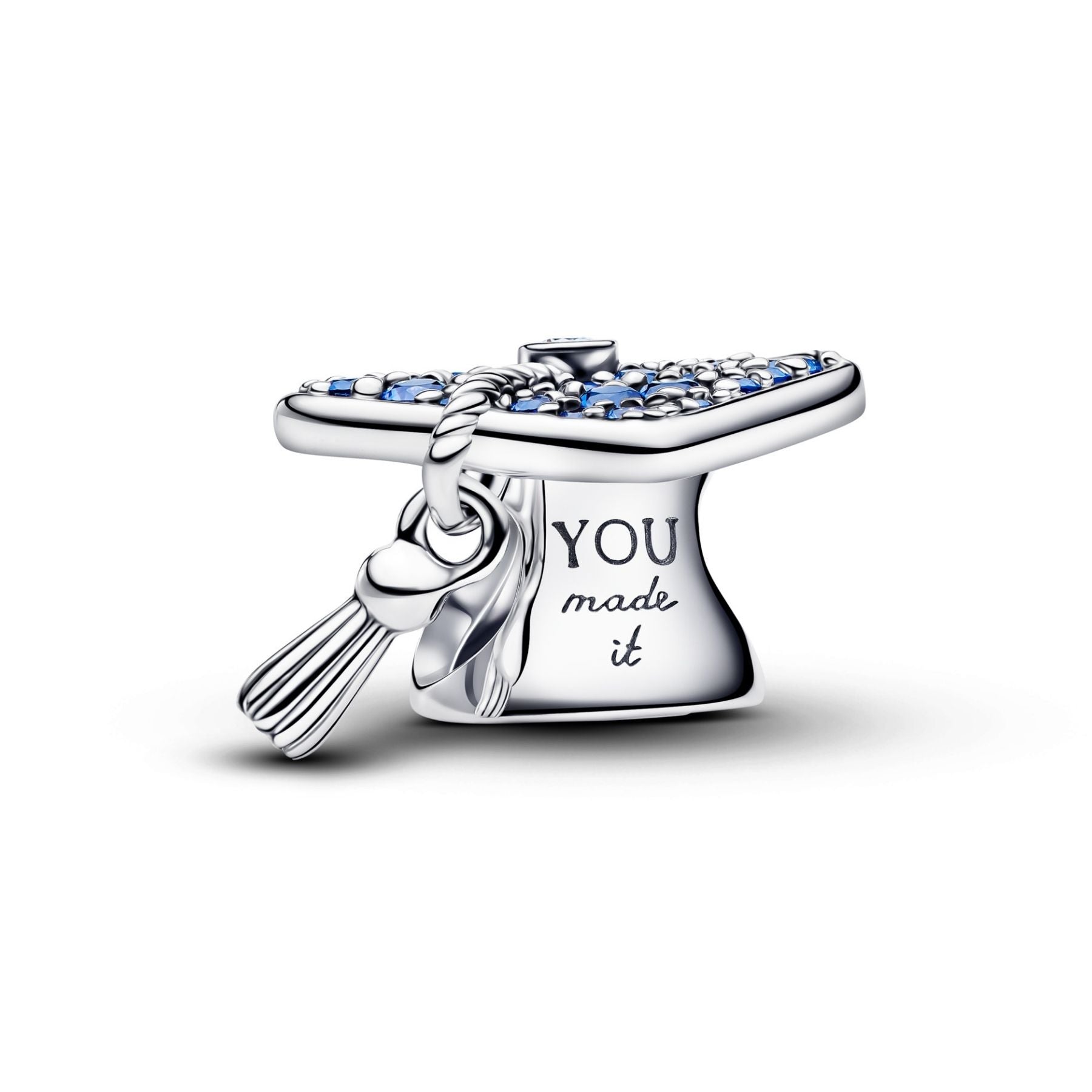 Pandora Sparkling Blue 2026 Graduation Cap hela, hopea, 794461C01