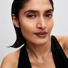 Pandora Timeless Bow tappikorvakorut, hopea, 294265C01