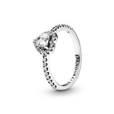 Pandora Timeless Elevated Heart sormus, hopea, 198421C01