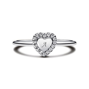 Pandora Timeless Engravable Heart Halo sormus, hopea, 193801C01