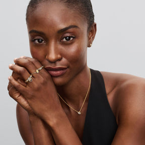 Pandora Timeless Engravable Heart Halo sormus, keltakullattu, 163801C01