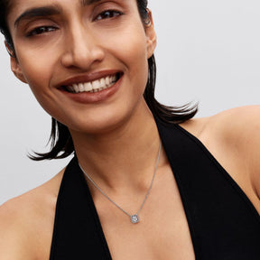 Pandora Timeless Halo Pendant Collier kaulakoru, hopea, 393560C02-45