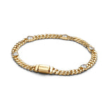 Pandora Timeless Heart Cuban Chain rannekoru, keltakullattu, 564226C01