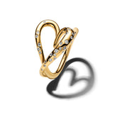 Pandora Timeless Organically Shaped Heart sormus, kullattu, 164675C01