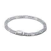 Pandora Timeless Oval Cuban Chain rannekoru, hopea, 594227C01