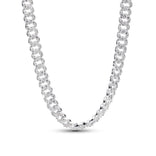Pandora Timeless Pavé Cuban Chain kaulakoru, hopea, 393161C01-45