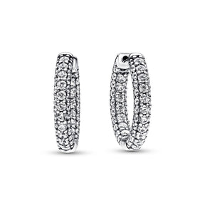 Pandora Timeless Pavé Single-row rengaskorvakorut, hopea, 292624C01