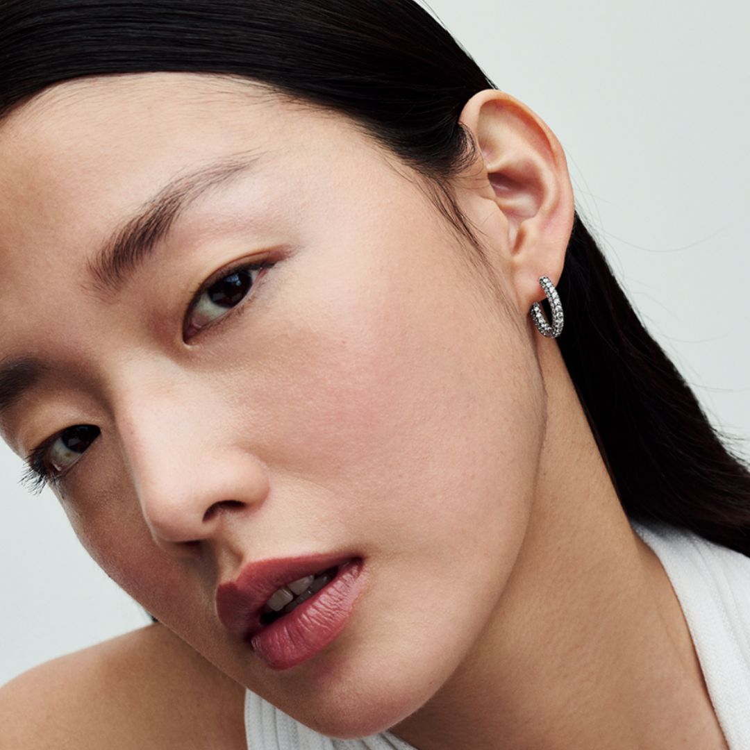 Pandora Timeless Pavé Single-row rengaskorvakorut, hopea, 292624C01