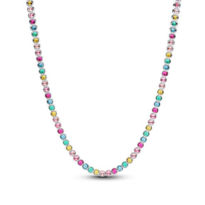 Pandora Timeless Rainbow Tennis kaulakoru, hopeaa, 394648C01-40