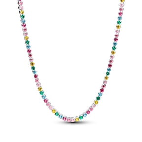 Pandora Timeless Rainbow Tennis kaulakoru, hopeaa, 394648C01-40