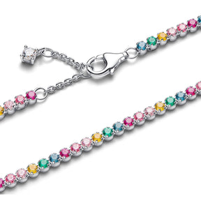 Pandora Timeless Rainbow Tennis rannekoru, hopeaa, 593927C03