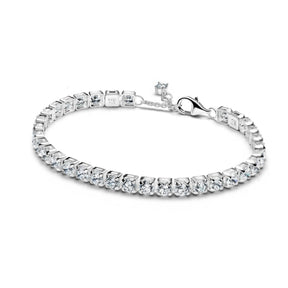 Pandora Timeless Sparkling Bold Tennis rannekoru, hopea, 593539C01